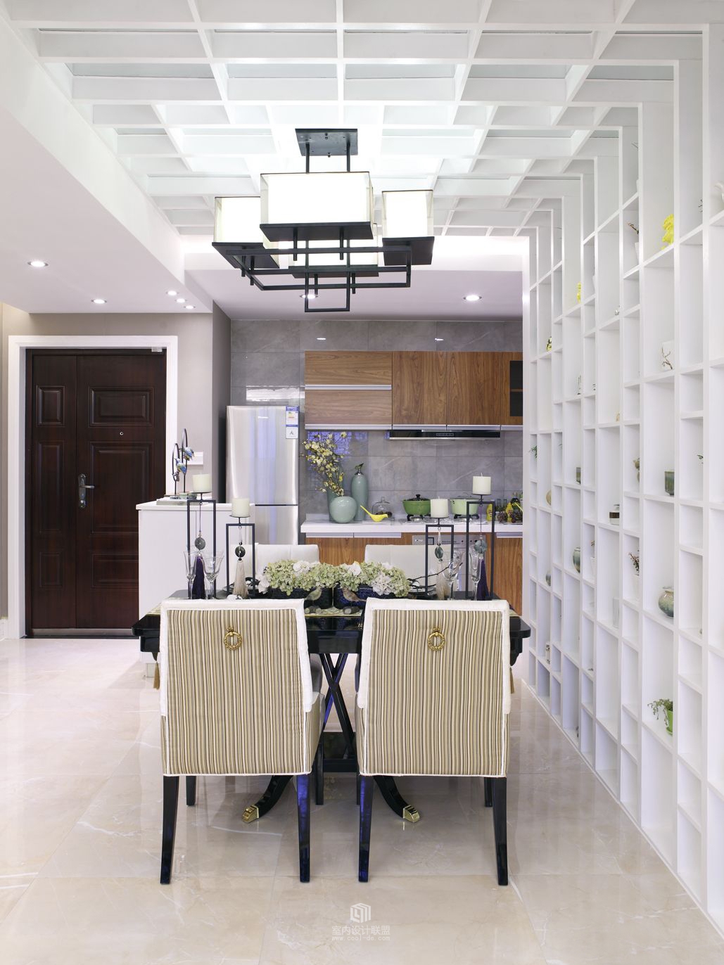 桂林悠山郡中式装修二手房,桂林彰泰郡113户型装修