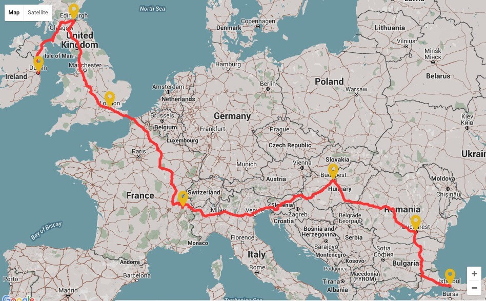 gumball3000比赛地图,gumball3000视频