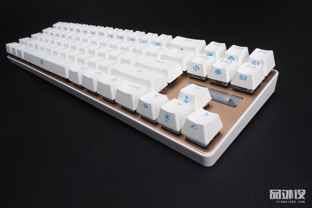 一代凯酷键盘拆解,凯酷87键盘测评