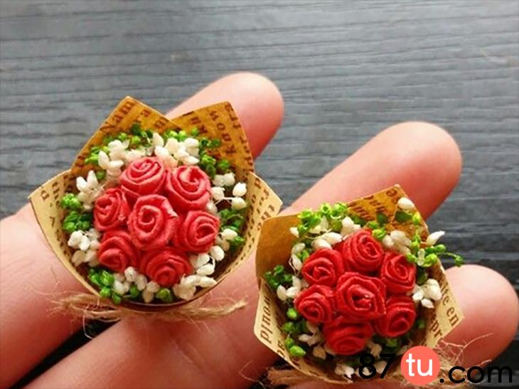 玫瑰花折纸手残党超简单好看迷你,折纸玫瑰花叶子图解