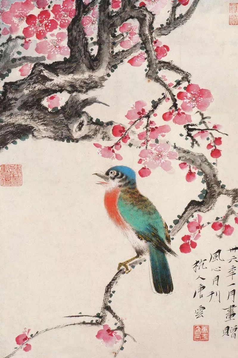 唐云早期花鸟作品欣赏,唐云先生花鸟条幅全集