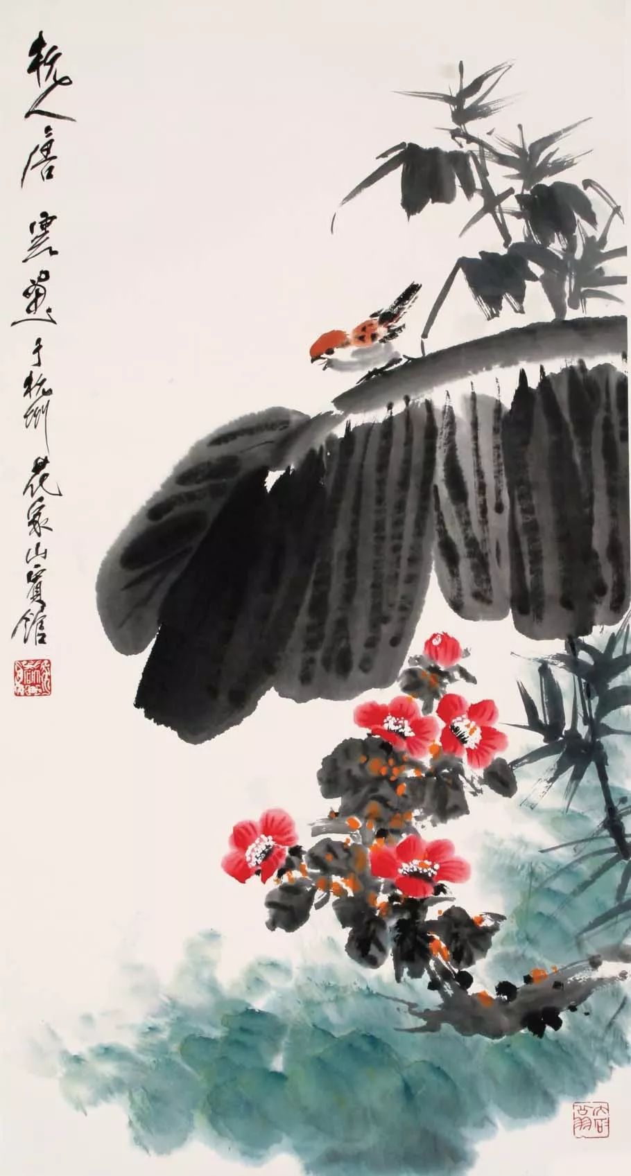 唐云早期花鸟作品欣赏,唐云先生花鸟条幅全集