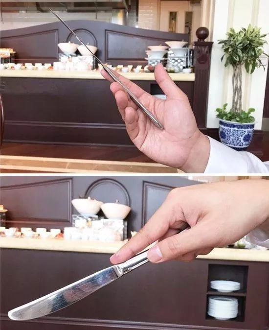 吃西餐刀叉怎么用显优雅的视频,西餐刀叉的正确使用拿法漫画