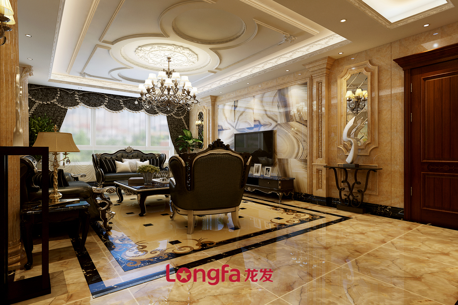 龙发装饰精装效果图北欧风,哈尔滨龙发装饰公司