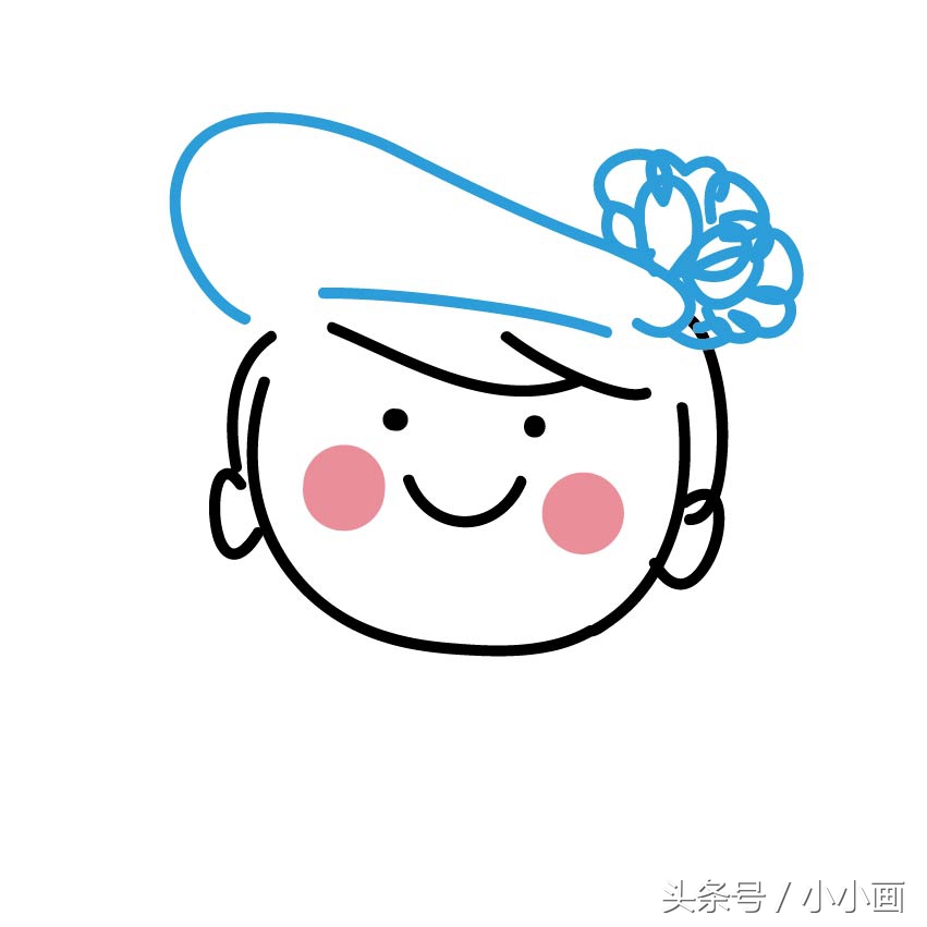 推荐各种帽子画法教程,儿童太阳帽子简单画法