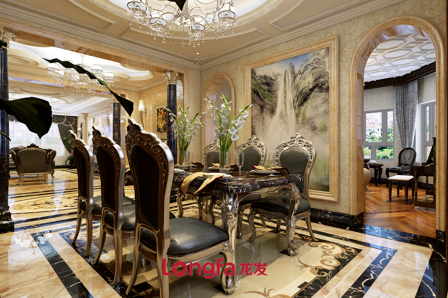 龙发装饰精装效果图北欧风,哈尔滨龙发装饰公司