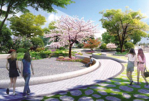 海盐最美网红路,海盐塘路图片