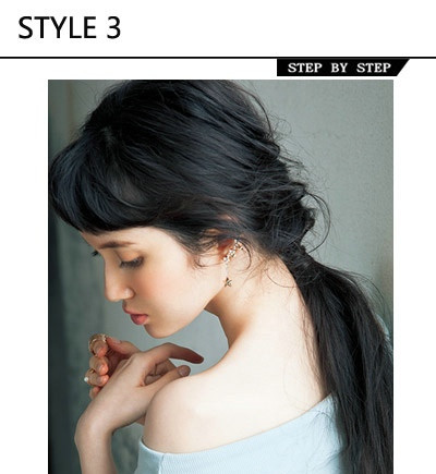 头发少丸子头的扎法简单易学好看,30-40岁简易减龄扎法发量少