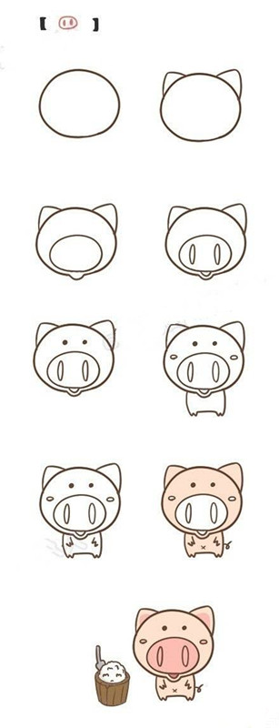一年级动物简笔画大全简单又漂亮,画100个最简单可爱的动物简笔画