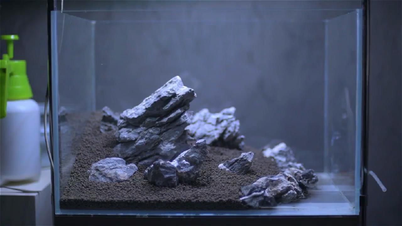 鱼缸景观搭建图解,鱼缸景观石制作教程