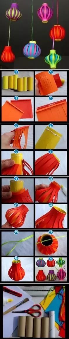 手工制作元宵节小灯笼教程,制作元宵节小灯笼儿童手工
