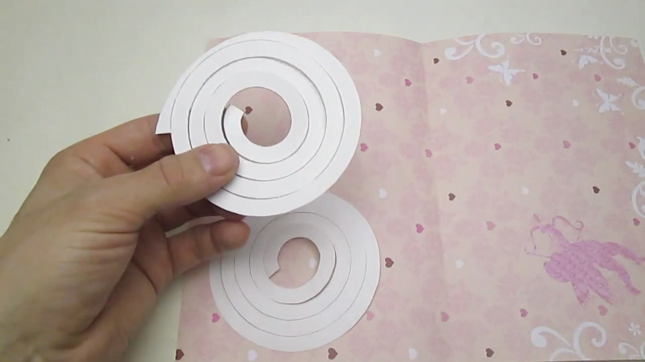 立体折心贺卡,手工制贺卡