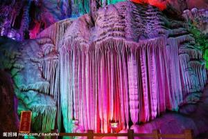 喀斯特地貌溶洞银子岩,广西桂林银子岩溶洞