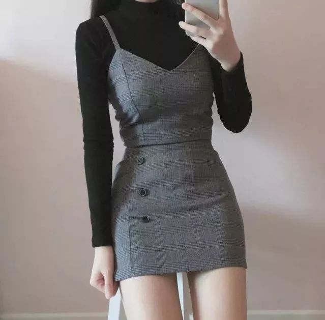 减龄背带裙冬天,200斤夏季背带裙大码胖mm显瘦遮肉