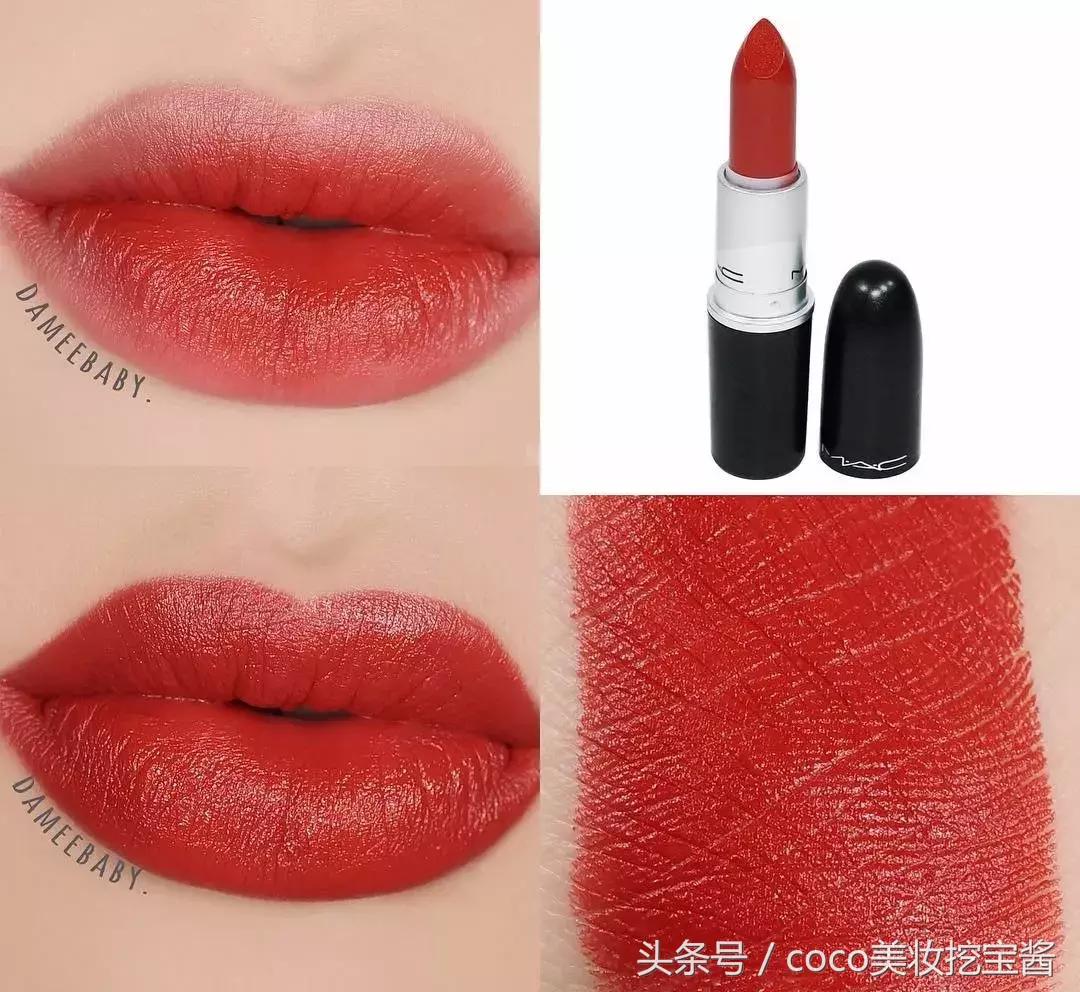 mac口红rubywoo和迪奥999哑光,mac口红ladydanger真人试色