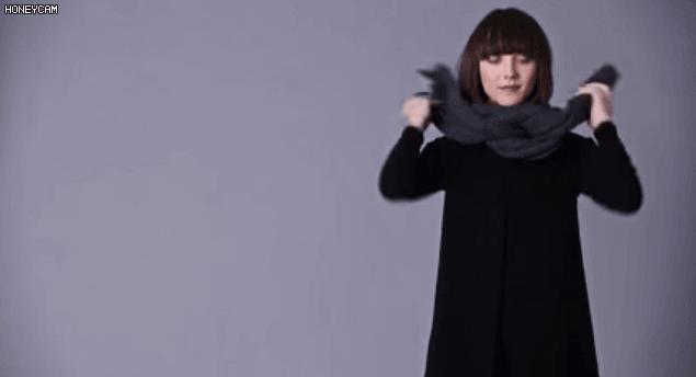 告诉你围巾怎样系得优雅有气质