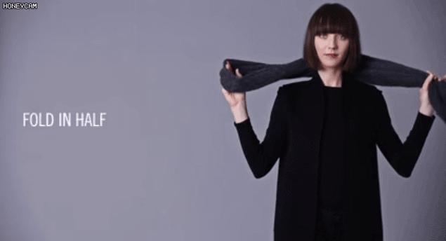 告诉你围巾怎样系得优雅有气质