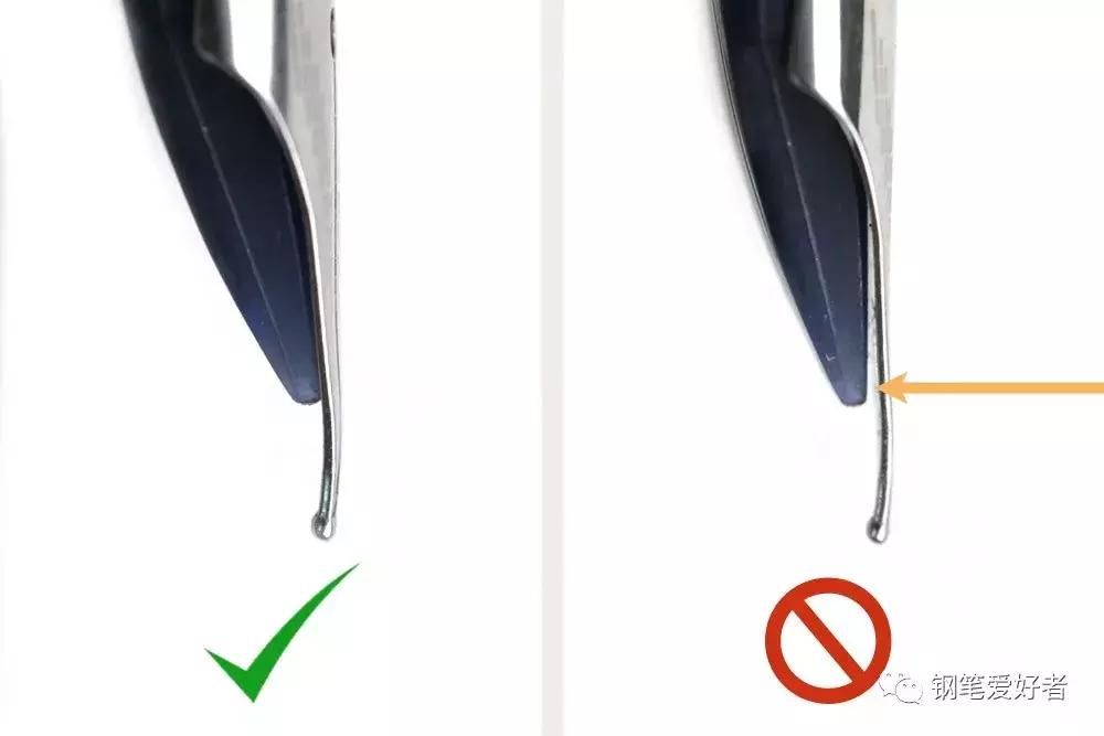 明尖钢笔笔尖调整,钢笔更换笔尖小技巧图解