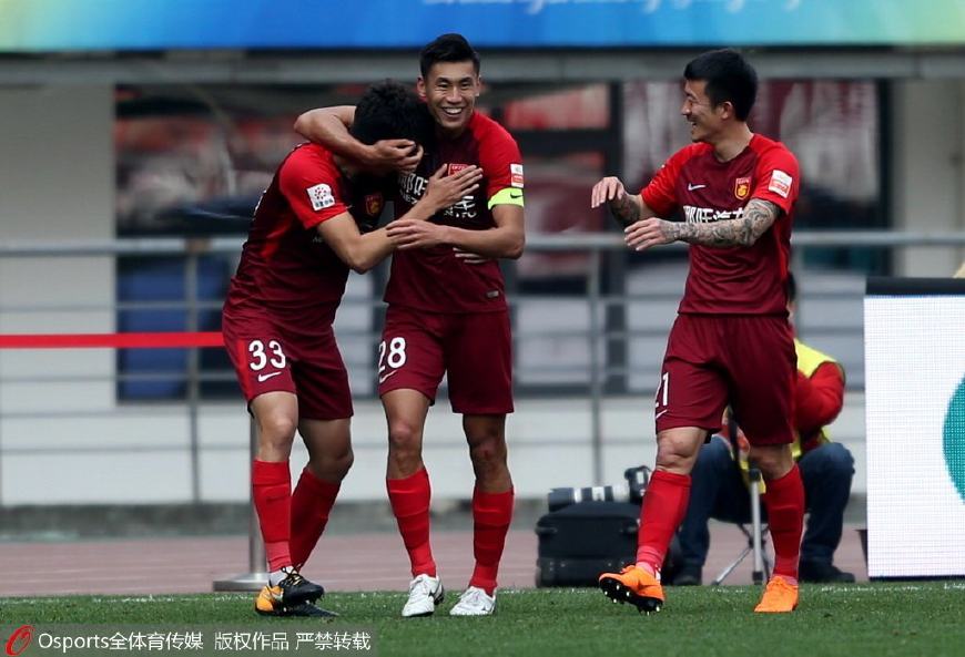 韦世豪国安建业,上港韦世豪2018中超第一个进球
