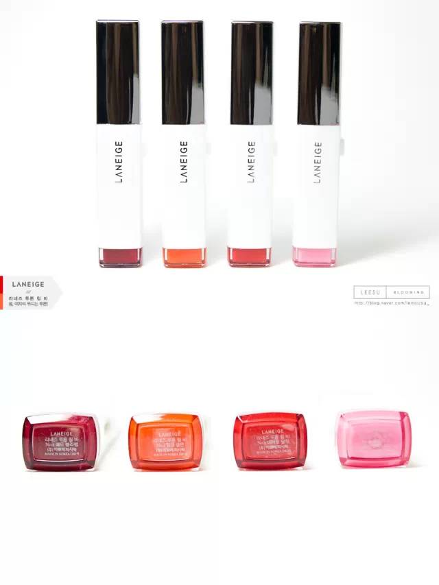 兰芝双色哑光唇膏,韩国美妆博主lee