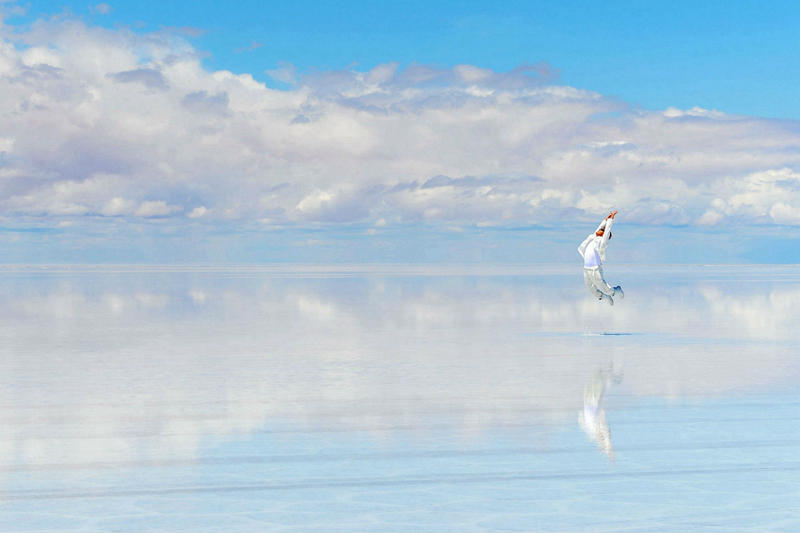 玻利维亚乌尤尼天空之镜视频,天空之镜玻利维亚
