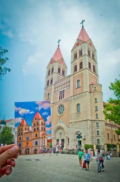 青岛一张永不过时的明信片,青岛美丽风光明信片