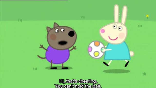 粉红小猪动画片英文版,小猪佩奇篮球动画片英文版