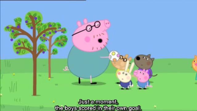 粉红猪英语动漫,粉红猪和苍蝇动画片