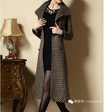 千鸟格毛呢外套女图片 (千鸟格毛呢外套女款时尚潮流)