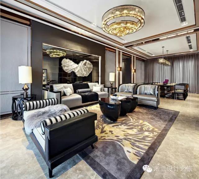 美式风格装修样板房效果图,美式装修风格样板房案例