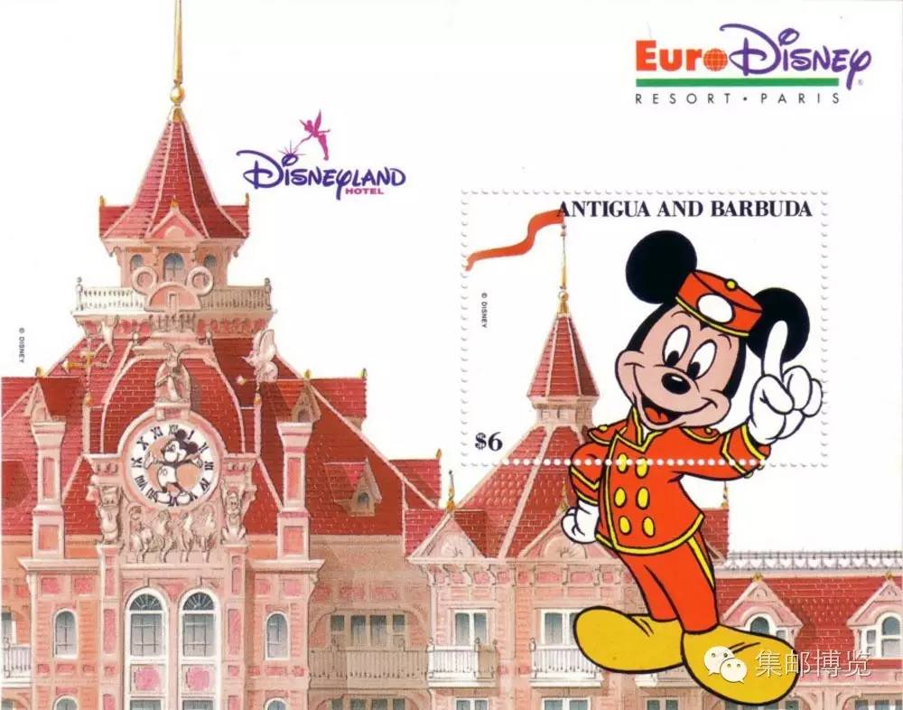 上海迪士尼邮票小全张,迪士尼十大经典邮票
