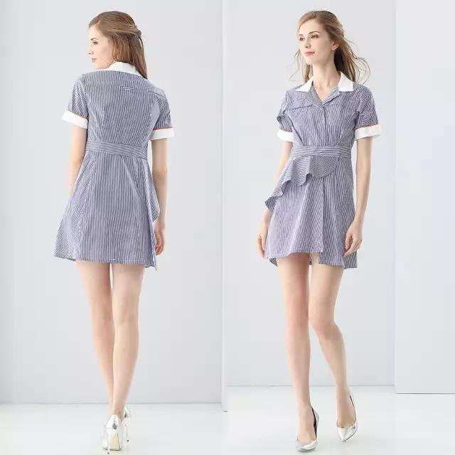 穿上不规则连衣裙，懒女人也一秒变时髦