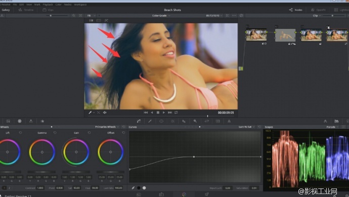 davinciresolve调色台如何使用,davinciresolve怎么调整清晰度