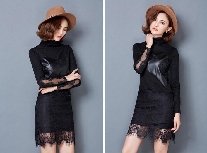 2015新款打底蕾丝长袖,今年最爆款加绒蕾丝打底