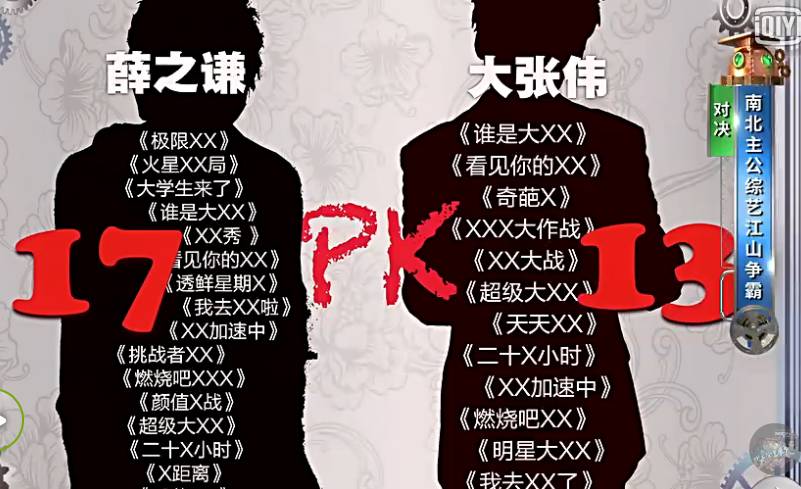 感觉网综很快就要大洗牌了