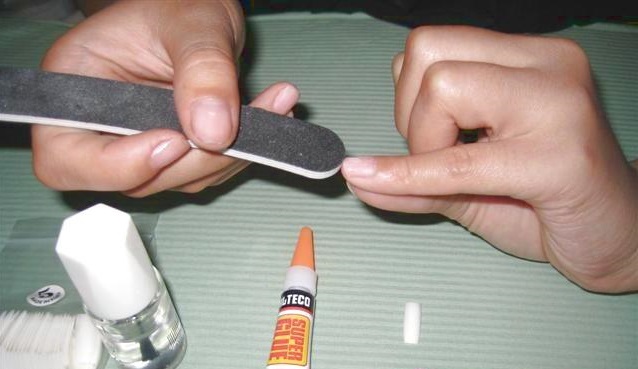 简单法式甲短甲,斜法式甲教程全部过程