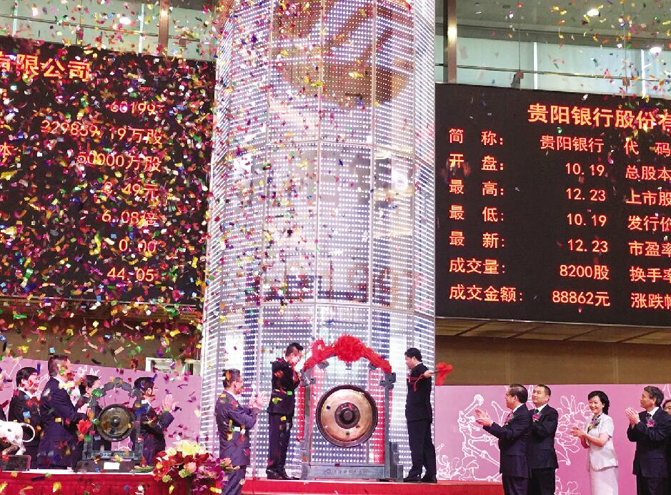 贵阳银行这几年股价起伏,贵阳银行上市后的市值