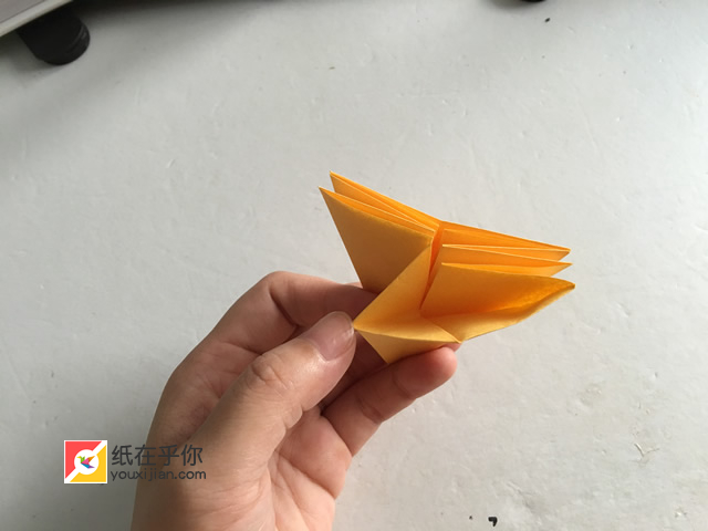 纸在乎你收纳盒系列折纸：八角盒视频图解教程