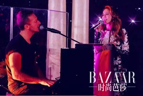 贝克汉姆为李玟颁奖,李玟与贝克汉姆