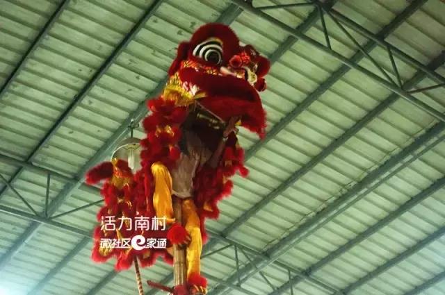 龙狮团醒狮表演视频,广州番禺沙头汀根龙狮团