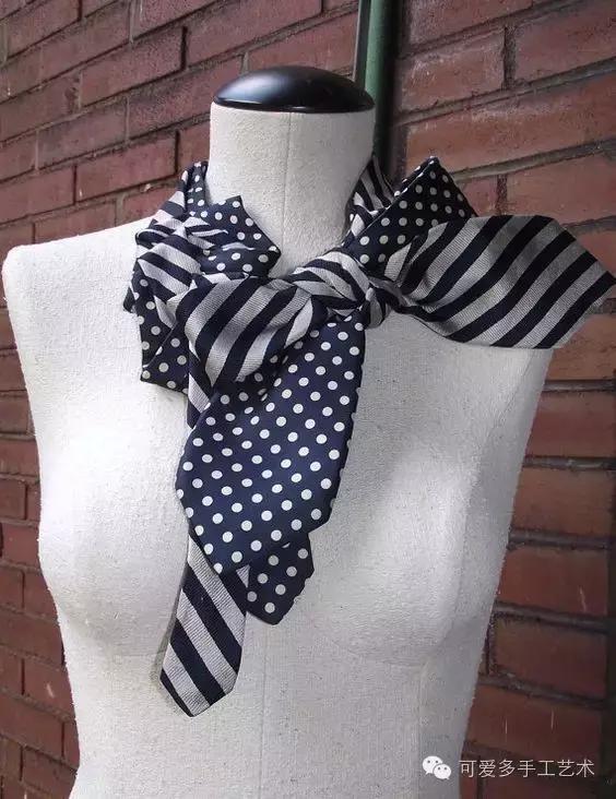 旧领带变身戒指收纳台,旧领带变废为宝