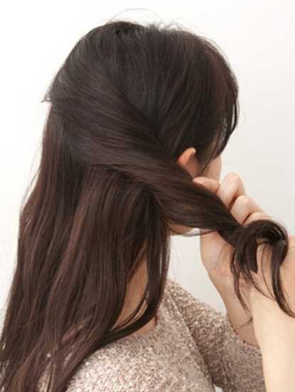 半扎发型公主头简单又好看,新娘中短发公主头半披发造型