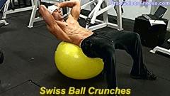 健身球卷腹动作教程,健身房练腹最好组合