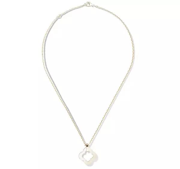 vca四叶草带钻项链系列,vca梵克雅宝四叶草项链