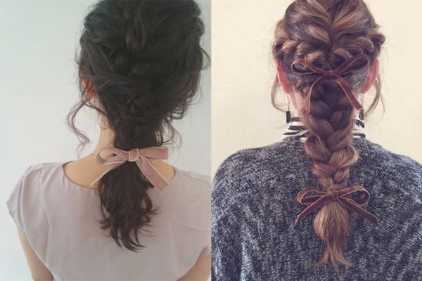 少女心满满的蝴蝶结发饰,蝴蝶结发饰可爱减龄