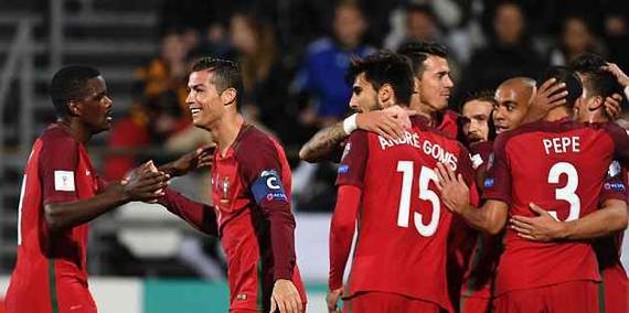 葡萄牙c罗两场梅开二度,c罗5届破门葡萄牙3-2