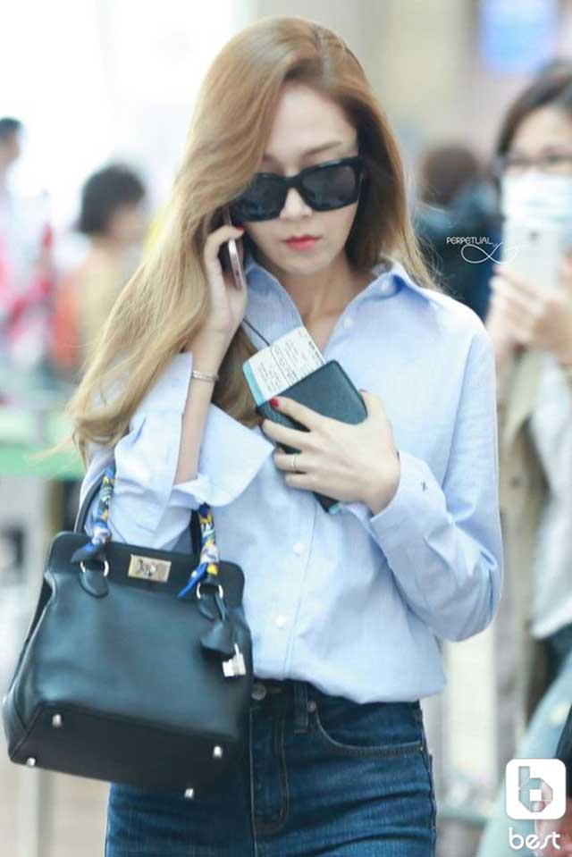 jessica郑秀妍爱马仕,jessica郑秀妍背的什么包