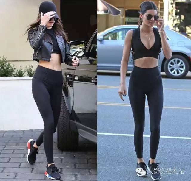 肯豆穿一字鞋 (肯豆穿玫粉色鞋)