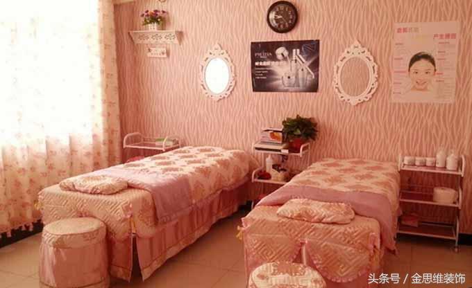 美容院装修效果图网红风格,60平方轻奢美容院装修风格大全