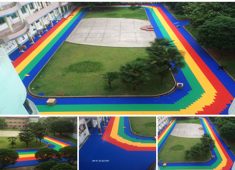 悬浮地垫弧形拼装,拼接地垫可以用在地板吗